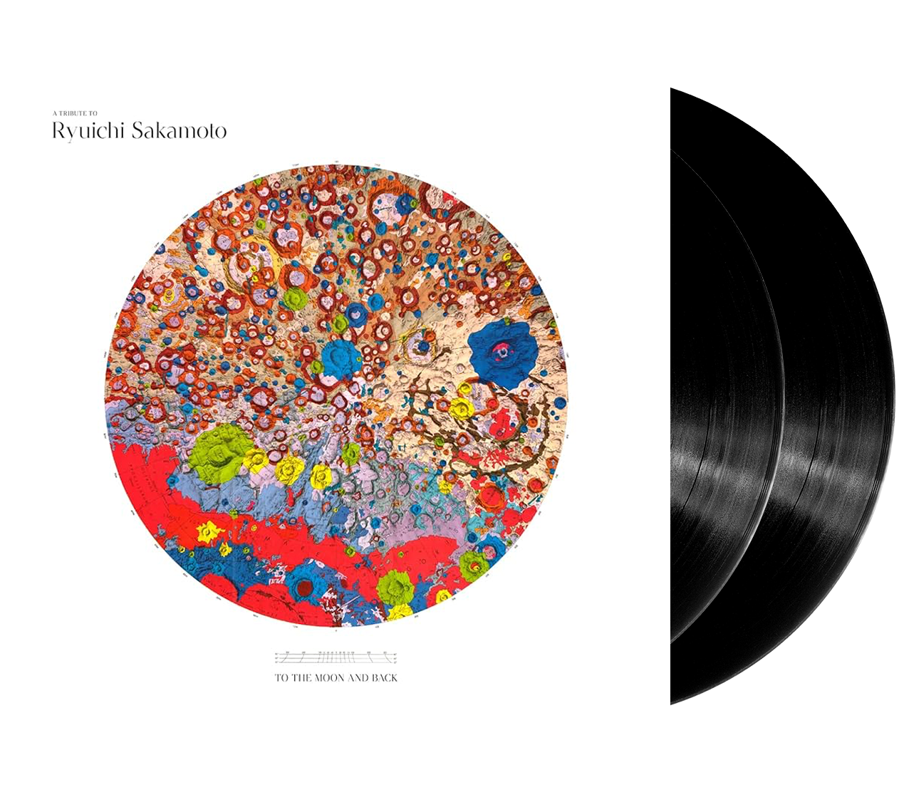Image of Artwork for Ryuichi Sakamoto's A Tribute to Ryuichi Sakamoto - To the Moon and Back (2LP)